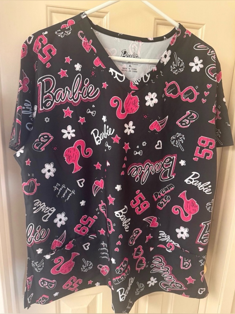 Barbie Scrubs top - Womens size XL - NWT